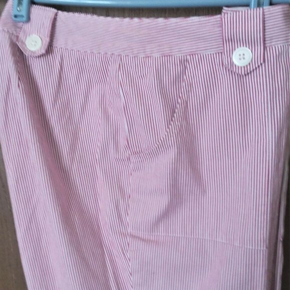 Michael Michael Kors Pants Crop 14 Red White Strip - Picture 4 of 5